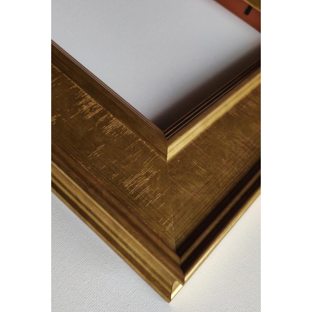 Distressed Gold Wooden Frame For Sale - Image 4 of 4