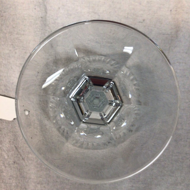 1970s Vintage Set of Cristallerie Zwiesel Full Lead Crystal Ceremony Goblets-Set 4 Wine and 4 Water Goblets For Sale - Image 5 of 12