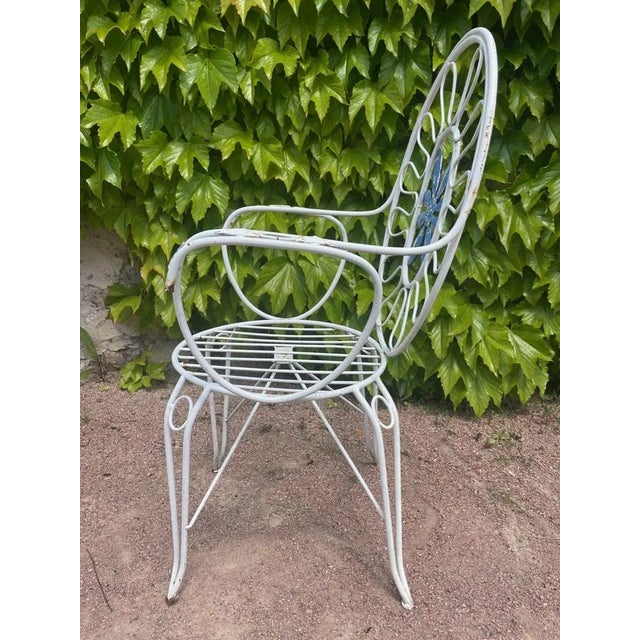 Provencal Armchairs in Wrought Iron, 1960s, Set of 4 For Sale - Image 6 of 9