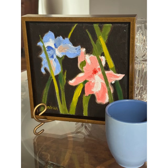 Early 21st Century George Chakos' "Irises in Fading Light" For Sale - Image 5 of 5