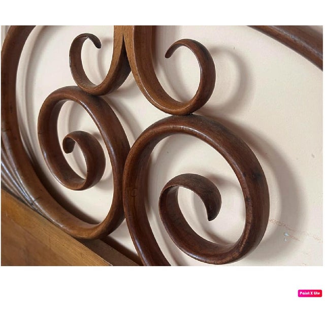 Austrian Bentwood Queen Bed by Jacob & Josef Kohn, 1900s For Sale - Image 9 of 10