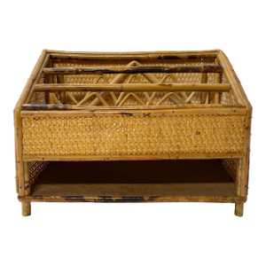 Scorched Bamboo Desk Organizer