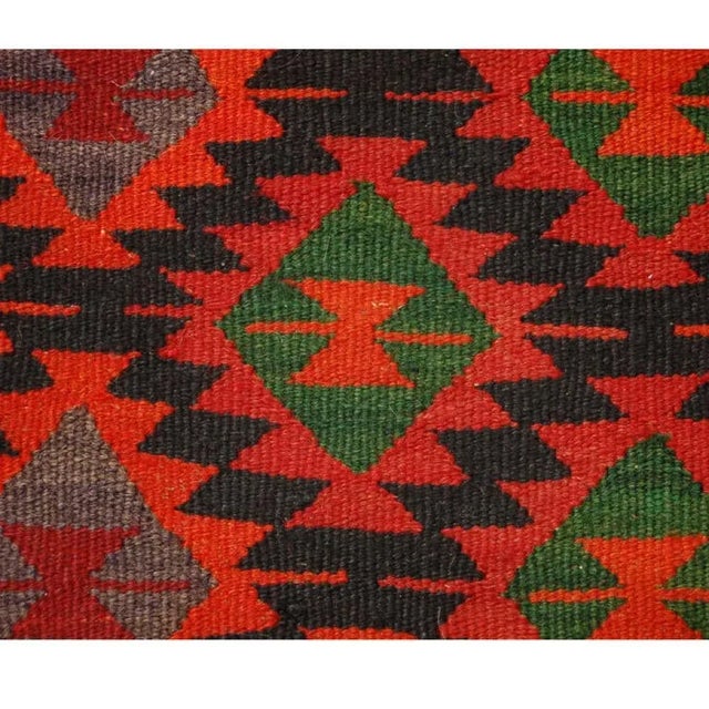 Tribal Early 20th Century Persian Qazvin Kilim Runner For Sale - Image 3 of 4