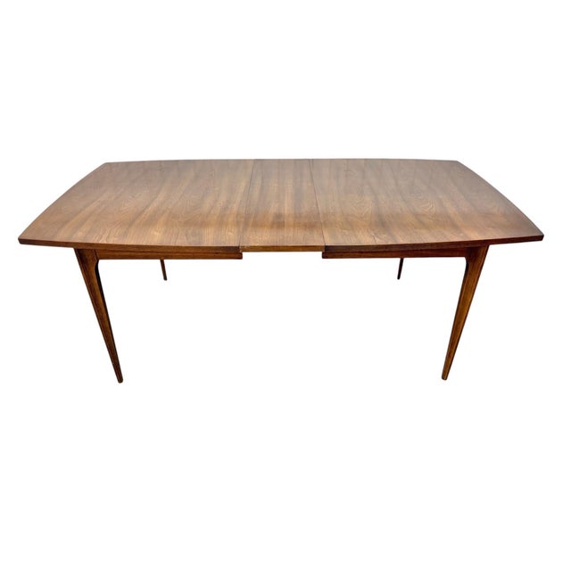Wood Mid-Century Modern Broyhill Brasilia Walnut Dining Table For Sale - Image 7 of 9