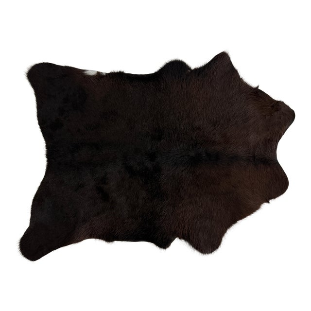 Natural Black Calf Hide 37" X 27" For Sale