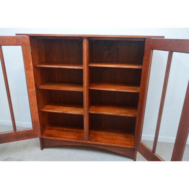 Stickley Mission Harvey Ellis Bookcase With Inlay Chairish