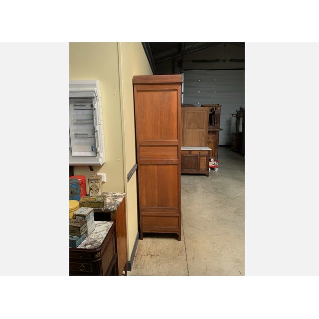 1920s Art Deco Oak Wardrobe, 1925 For Sale - Image 5 of 9