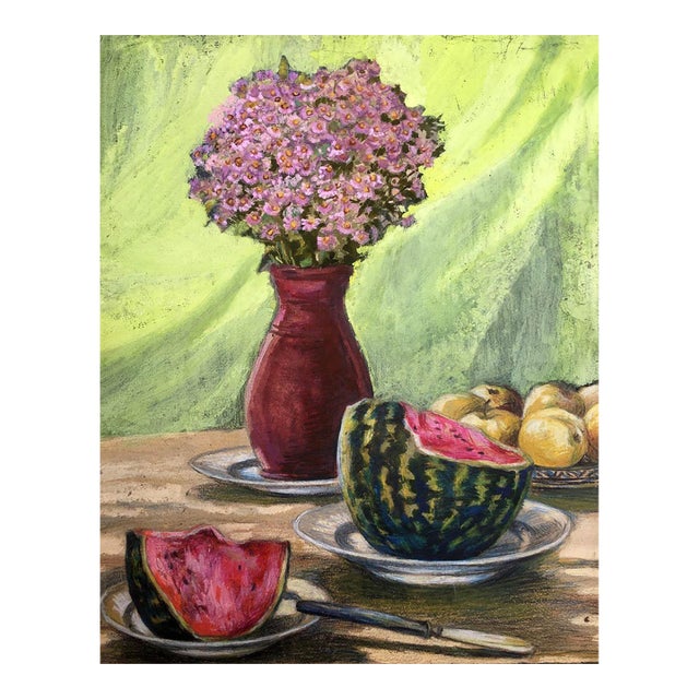 1960s Oil Painting Holiday Cherkas a.g. For Sale