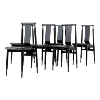 Lierna Chairs by Pier Giacomo and Achile Castiglioni for Gavina, Italy, 1958, Set of 6 For Sale