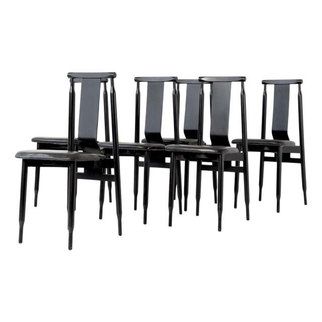 Lierna Chairs by Pier Giacomo and Achile Castiglioni for Gavina, Italy, 1958, Set of 6 For Sale