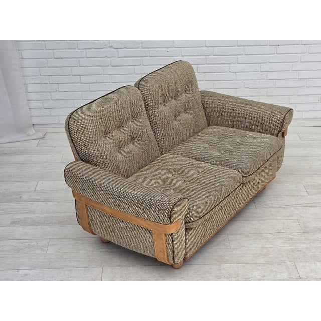Mid-Century Modern Danish 2-Seater Sofa in Furniture Wool & Bentwood, 1970s For Sale - Image 3 of 18