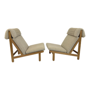 Bernt Petersen Danish Lounge Chairs – A Pair