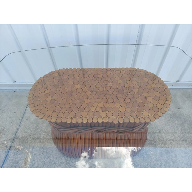 1970s Vintage McQuire Style Rattan Dining Table. For Sale - Image 11 of 16