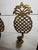 Mid 20th Century Pair of Vintage Brass Pineapple Wall Candle Sconces For Sale - Image 5 of 9