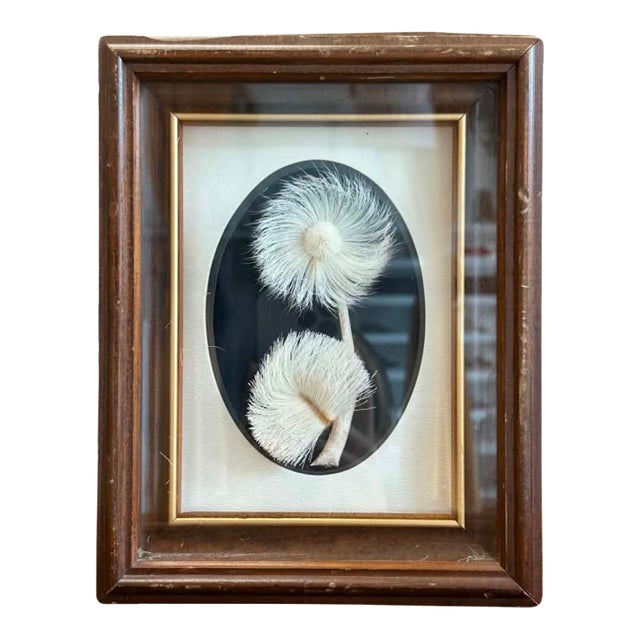 Canadian Indigenous Authentic Caribou Hair Flowers Artwork by the Arctic Trading Company For Sale