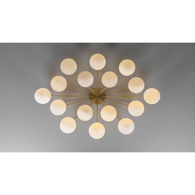 White Orion Oval Chandelier For Sale - Image 8 of 13