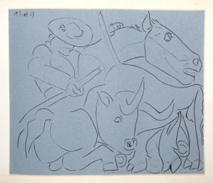 1980s "La Pique Cassee" (18) Linocuts After Pablo Picasso