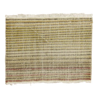 1960s Hip Shabby Turkish Striped Rug - 2'10" x 3'9" For Sale