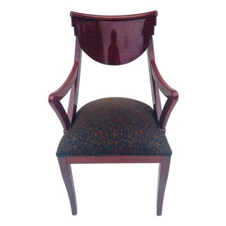 Contemporary Hollywood Recency Style Lacquered Wood Italian Attributed to Pietro Costantini Arm Chair For Sale