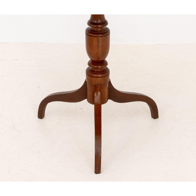 American Mahogany Tripod Side Table For Sale - Image 4 of 8