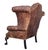 Attributed to Old Hickory Tannery Style Leather Wingback Tufted Chair For Sale - Image 17 of 18