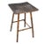 A very old, antique burnt bamboo side table. This side table or accent table is made of a combination of wood and burnt...