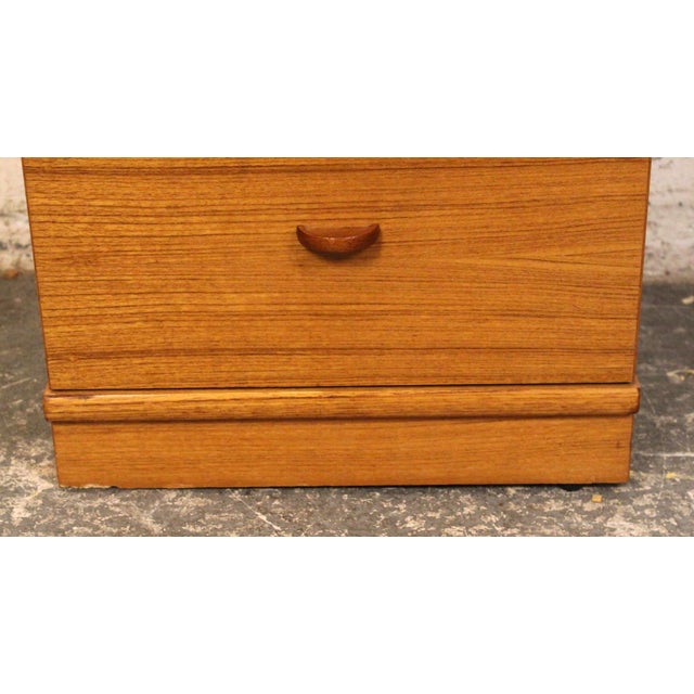 Vintage Danish Made Mid-Century Teak Lingerie Chest For Sale - Image 9 of 14