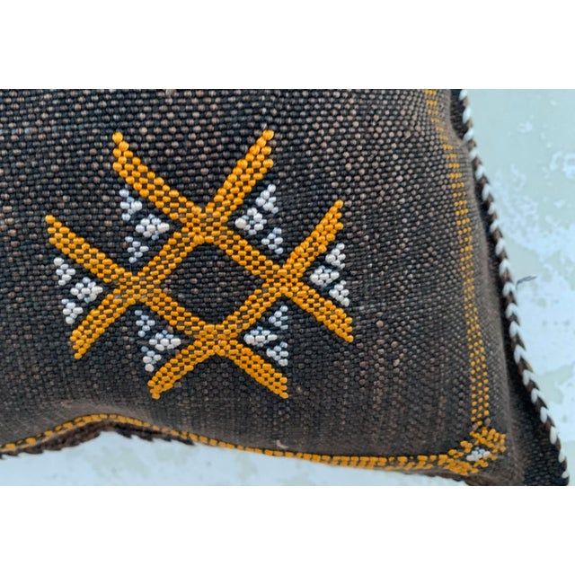 2020s Contemporary Brown Moroccan Silk Sabra Pillow Covers - a Pair For Sale - Image 5 of 11