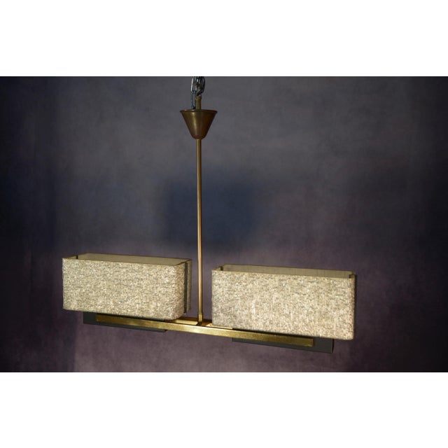 Pendant Light Model Paquebot from Maison Arlus, 1950s For Sale - Image 9 of 13