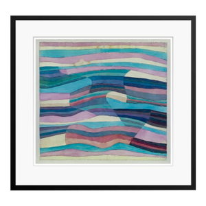 Paul Klee 'Moving Thresholds' Archival Pigment Print Framed in Black Reproduction