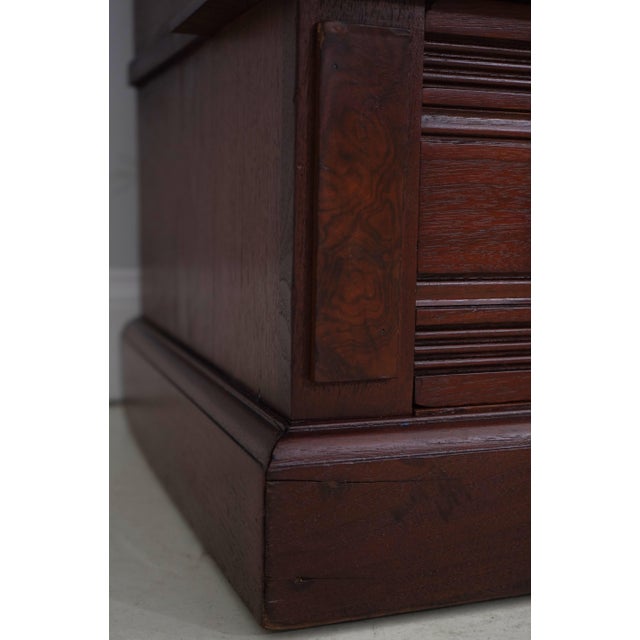 Victorian Restored Walnut 2 Door Bookcase Cabinet For Sale - Image 14 of 18