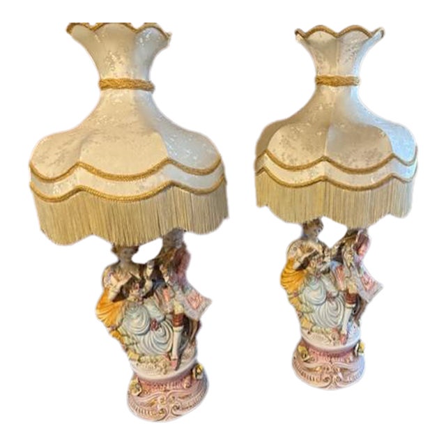 French Provincial Table Lamps Set of Two For Sale