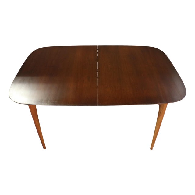 Mid-Century Dining Table W/ Leaf For Sale