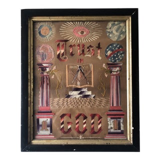 Masonic Sampler, Framed For Sale