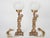 1950s Spanish Neo-Classical Cast Brass Cherubs / Putti Table Lamps With Opal Glass Shades - A Pair For Sale - Image 4 of 12