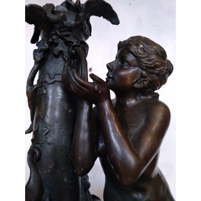 Mathurin Moreau 19th Century French Art Nouveau Bronze Sculpture "La Source" by Mathurin Moreau For Sale - Image 4 of 6