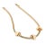 Stylish and finely detailed retro vintage snake chain necklace crafted in 14 karat yellow gold (circa 1940s). Three...