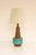 Brown Bitossi Pottery Lamp in Rimini Blue Ceramic by Aldo Londi, Italy, 1970s For Sale - Image 8 of 18