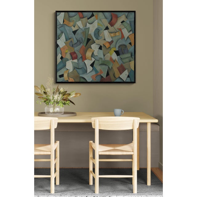 "Motion"/Geometric Oil Painting/ by Trish Toro For Sale - Image 9 of 12
