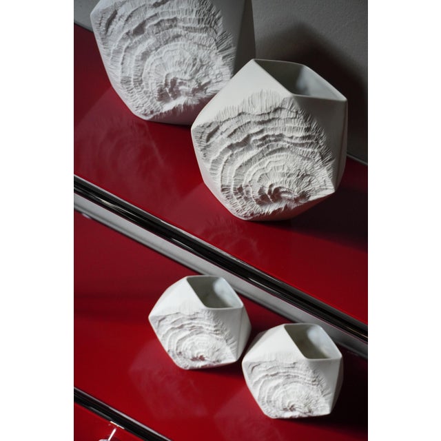 Ceramic Vintage German Vases in Biscuit Porcelain from AK Kaiser, 1960s, Set of 4 For Sale - Image 7 of 15