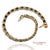 18k 750 Yellow Gold Natural Diamond and Blue Sapphire Tennis Bracelet For Sale In New York - Image 6 of 13