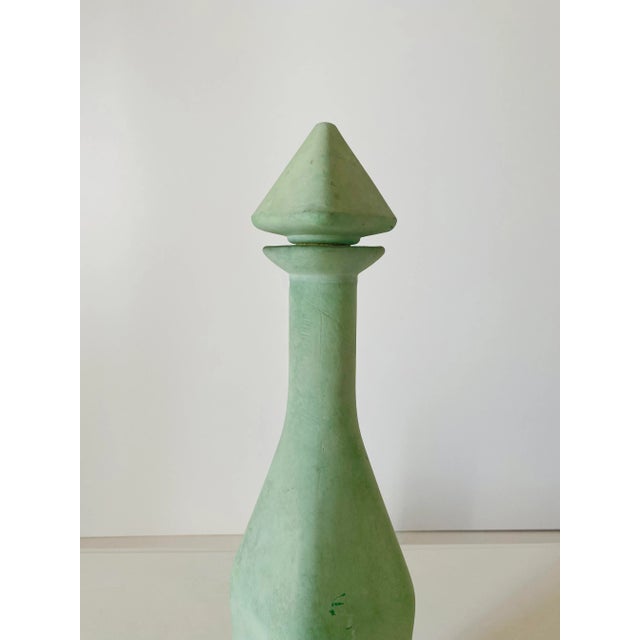 Vintage Green Bottle in Glass, 1950s For Sale - Image 9 of 10
