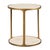 Contemporary Mardy Brass & Stone Side Table For Sale - Image 3 of 3