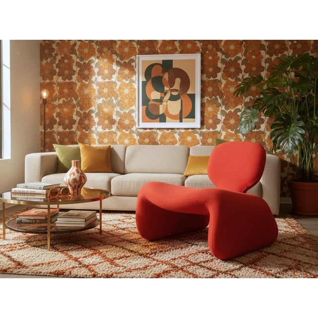 Space Age Djinn Chair by Olivier Mourgue for Airborne, 1960s For Sale - Image 12 of 13