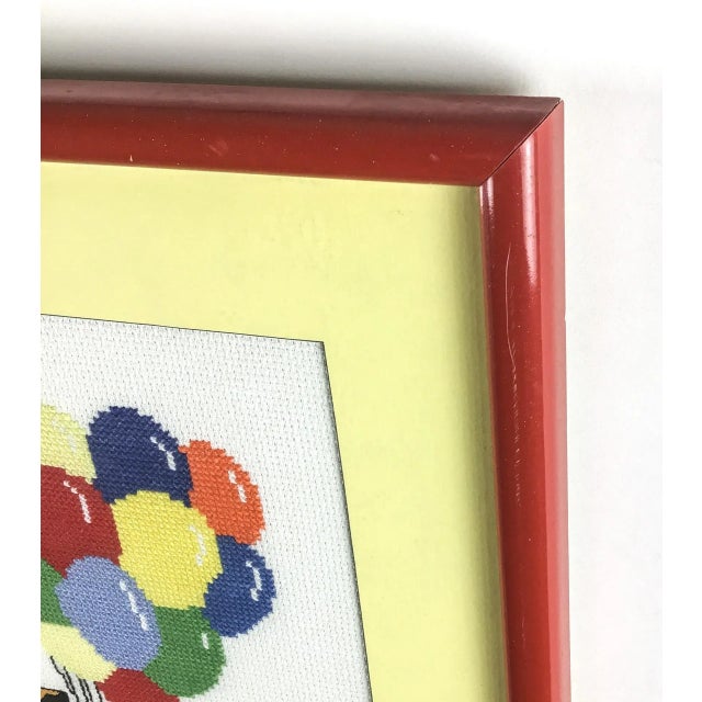 Garfield Needlepoint Art Framed Wall Art 1970’ For Sale - Image 4 of 8