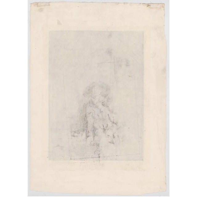1930s Alexander Blum Etching of a Lady For Sale - Image 4 of 4