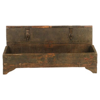 Workshop Chest in Patinated Wood, 1940s For Sale