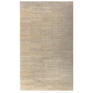 Abstract Modern Soho Gold Wool Rug by Doris Leslie Blau For Sale