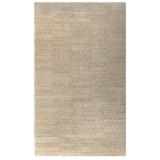Abstract Modern Soho Gold Wool Rug by Doris Leslie Blau For Sale