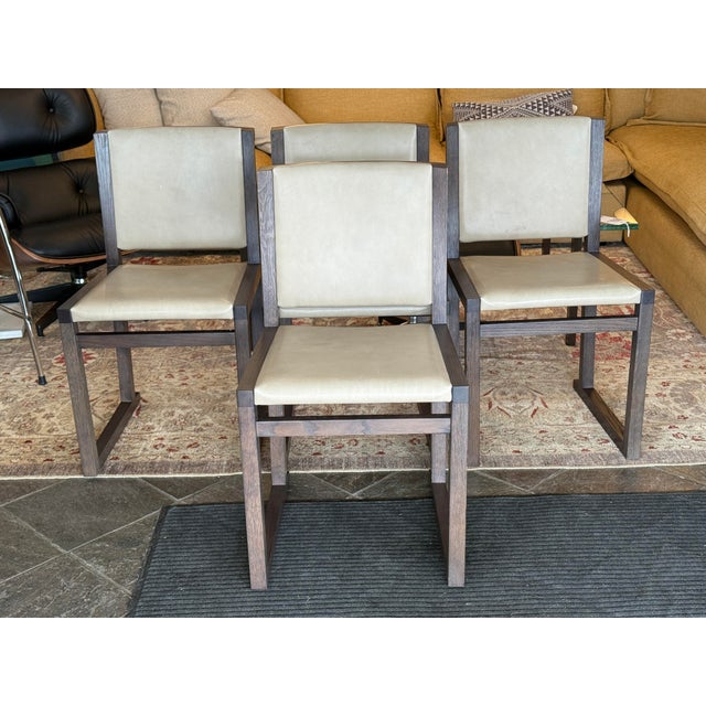 B&B Italia Antonio Citterio for Maxalto & B&b Italia Musa Dining Side Chairs, Set of Four For Sale - Image 4 of 12